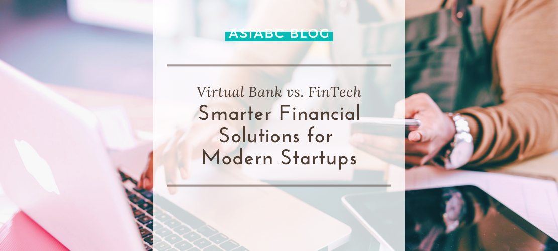 Entrepreneur exploring virtual bank and FinTech platforms for smarter business banking with AsiaBC.