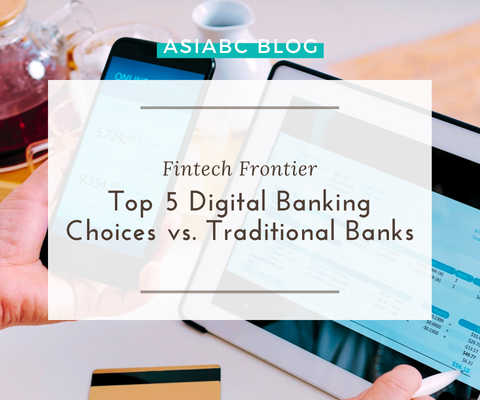 An entrepreneur using a smartphone and tablet to access AsiaBC’s digital banking solutions for seamless global transactions.