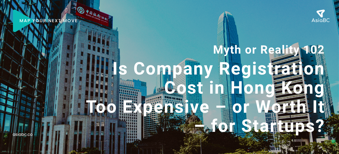 Myth or Reality 102 Is Starting a Company in Hong Kong Too Expensive – or Worth It – for Startups Photo of Hong Kong startup scene with trams by Bank of China tower for company incorporation, presented by Asia Business Centre | AsiaBC